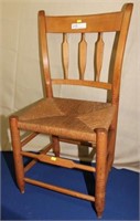 Arrowback woven seat side chair
