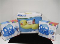 Poolmaster Jumbo Duck and Intex Floats