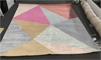 Multi Colored Triangle Patterned 8’-2” x 10’ Rug