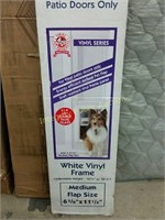 Vinyl Pet Patio Door Medium Flap Size $119 Retail