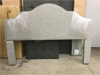 Complete Upholstered Studded King Bed $320 R