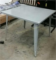 Industrial Style Table 35.5" sq $240 Ret*