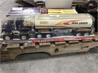 Tank Truck toy semi, approx 27" long