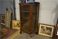 bow glass china cabinet