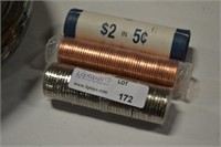 3 rolls of Canadian coins