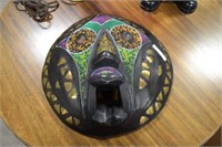 large hand carved mask
