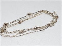STERLING SILVER LONG NECKLACE