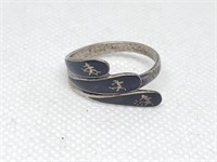 STERLING SILVER SIAM RING
