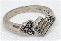 STERLING SILVER MARCASITE RING