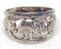 STERLING SILVER ELEPHANT RING