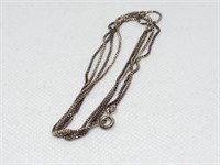 LONG STERLING SILVER CHAIN NECKLACE