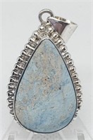STERLING SILVER STONE PENDANT