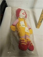 New Collectible Ronald McDonald plush toy