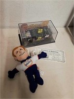 Collectible Rusty Wallace stock car with Rusty