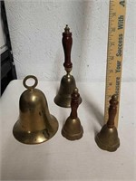 Group of brass Bells