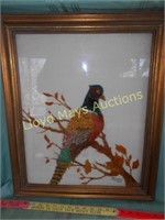 Pat Shackelford - Reverse Painted Pheasant Art