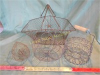 4pc Wire Baskets / Egg Baskets