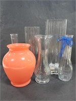 Collection of glass vases