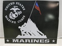 US Marine Corps tin sign