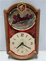 Stroh's beer bar clock