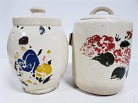 Pair of ceramic McCoy cookie jars