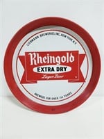 Rheingold extra dry beer metal tray