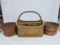 Wicker and orchard baskets