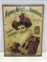 Vintage Spanish elixir metal sign