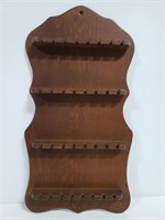 Wood spoon display rack