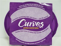 Curves portion control plate w/ freeze gel lid