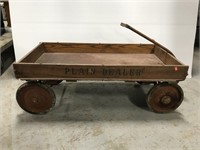 1940’s Cleveland newspaper wood delivery wagon