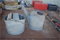CT- GALVANIZED WATER CAN AND MOP BUCKET