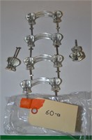 ASSORTMENT OF ANTIQUE GLASS DRAWER PULLS
