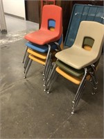 Vintage molded children’s chairs