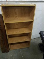 Oak finish book shelf