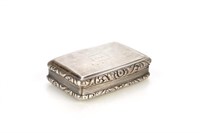 Georgian silver snuff box