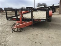 6’ x 16’ Homemade Tandem Axle Pintle Hitch Trailer