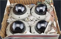 Lot Of 4 Security Cameras Dome Style