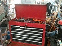 Tool box with key and tools