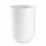Umbra Touch Bathroom Waste Can, White, Soft Touch,