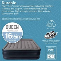 Intex Dura-Beam Standard Queen Air Bed With Fiber