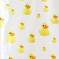 InterDesign Ducks Shower Curtain - PVC Free, 72 x