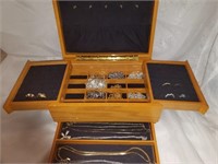 Jewelry Box With Assorted Jewlery