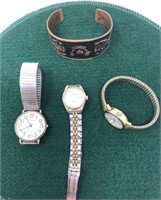 Vintage Watches and Copper Bracelet