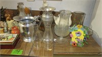 Assorted Figurines,Planters,Glassware Misc