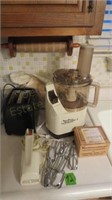 GE Mixer ,Moulinex Food Processor, Sunbeam Toaster