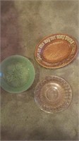 Ruby Red Glass Plates,Platters