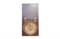 English compass in fitted mahogany case