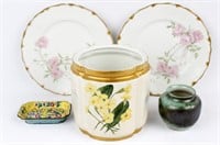 PORCELAIN CHINA PIECES - ASSORTED LOT OF 5