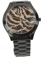 MICHAEL KORS SLIM RUNWAY ROSE GOLD PAVE WATCH